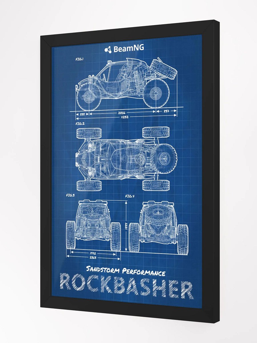 Framed Poster: SP Rockbasher Blueprint product image (3)