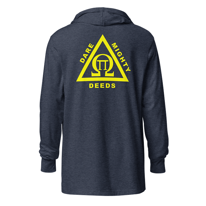 Delta Omega Pi - Dare Mighty Deeds Long Sleeve Hooded Tee product image (4)