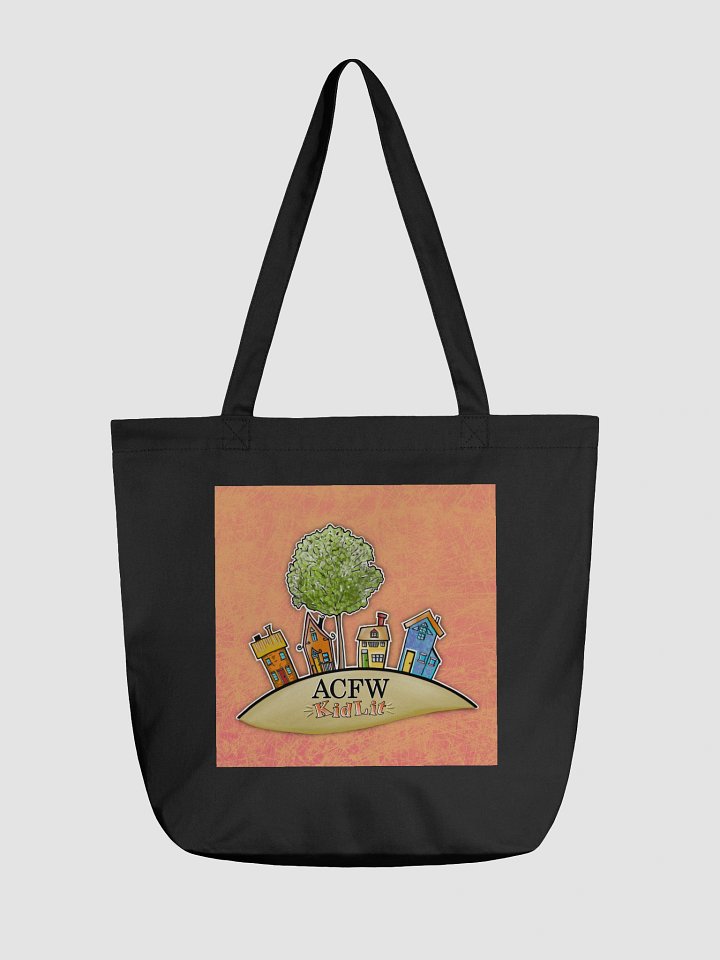 ACFW KidLit House Design Black Tote Bag Orange product image (1)