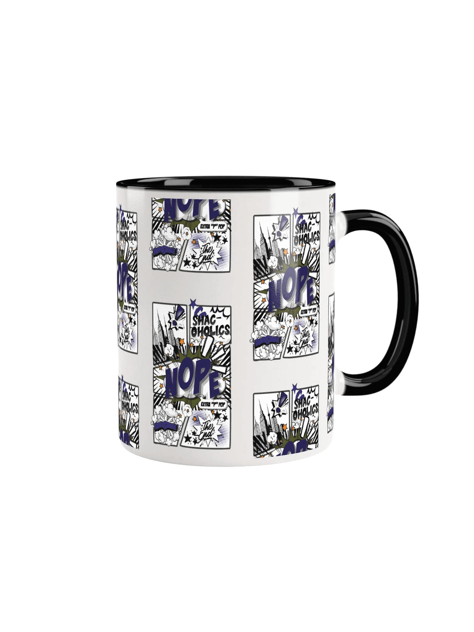 Shac-oholics Comic Blast Mug - Dark Blue 
