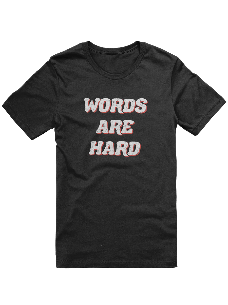 Retro Words Are Hard Tee product image (2)