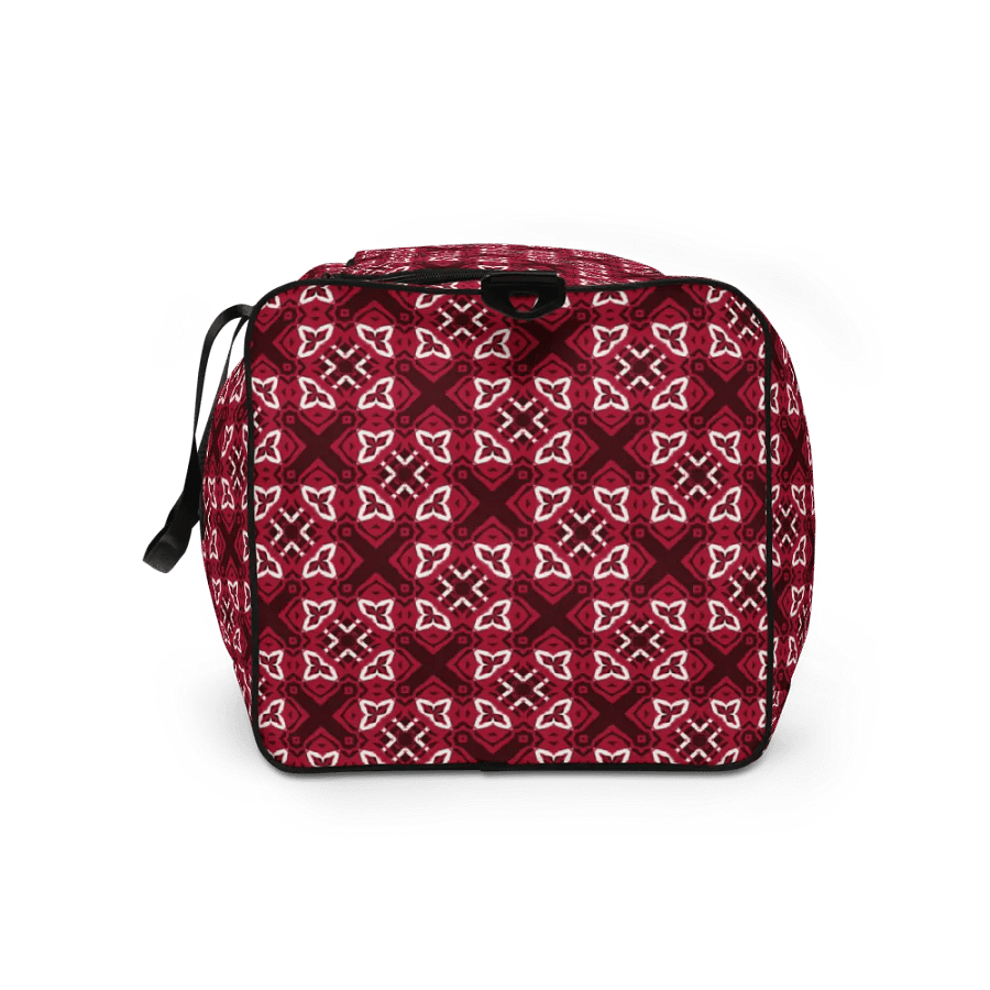 Crimson Geometric Symmetry Duffle Bag product image (10)