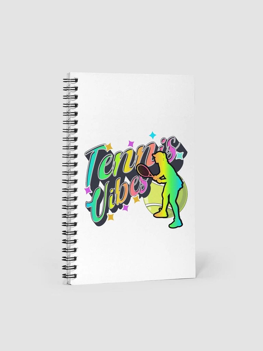 Tennis Vibes Female Neon Spiral Notebook product image (2)