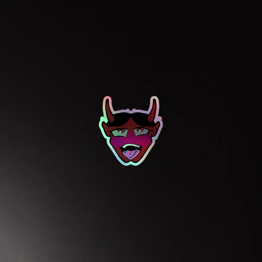 Lewd Oni Holo Sticker product image (2)