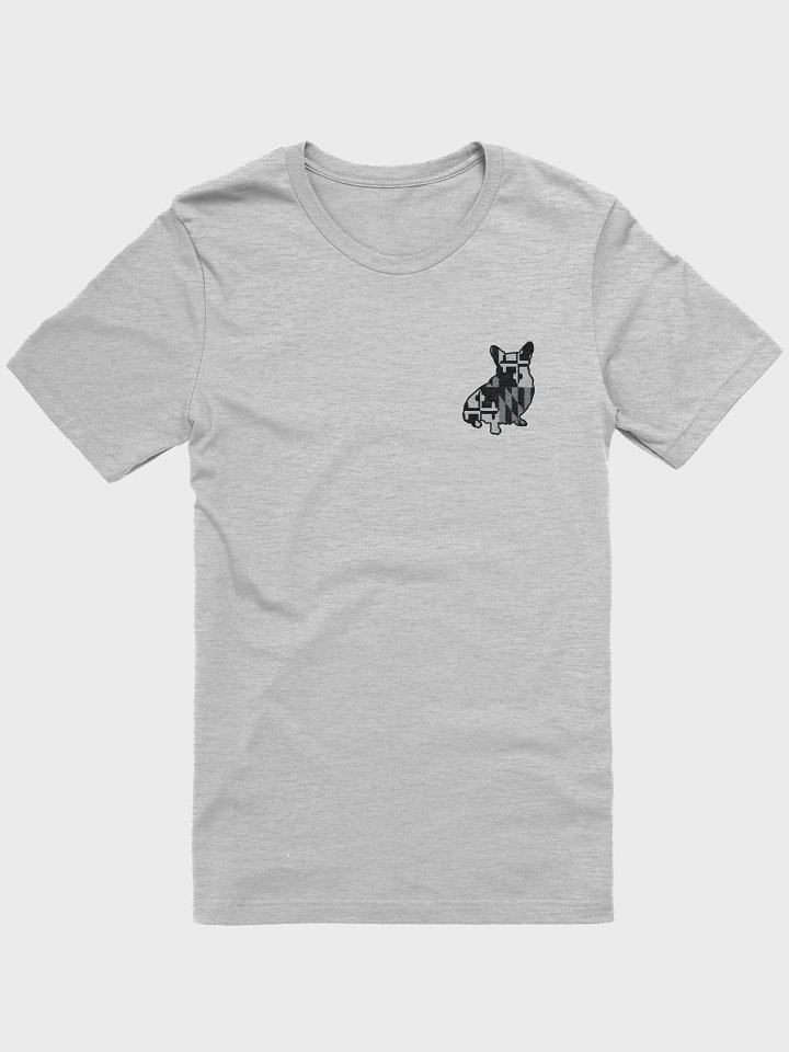 Maryland Flag Corgi (B&W) T-Shirt product image (1)