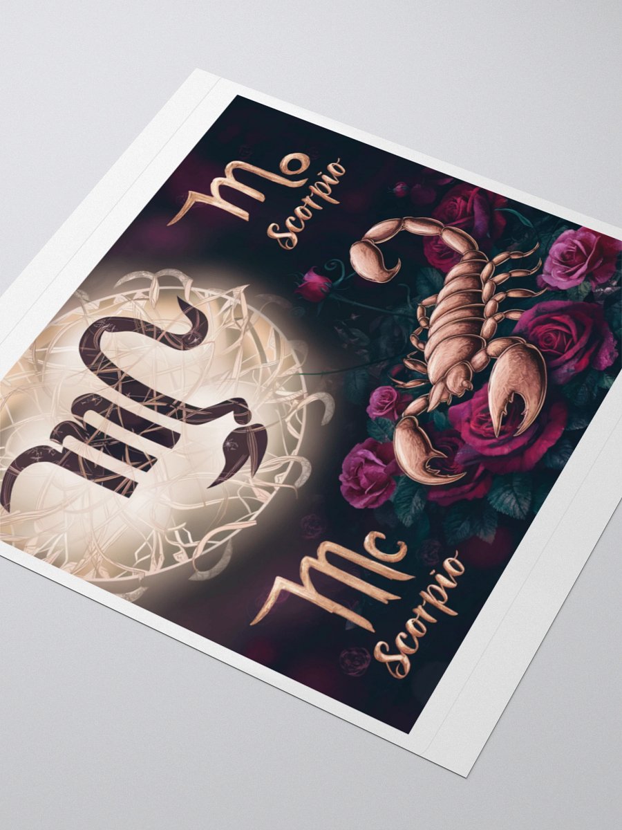 Scorpio Sticker - Zodiac Art | Exclusive Design | TDS Music product image (8)