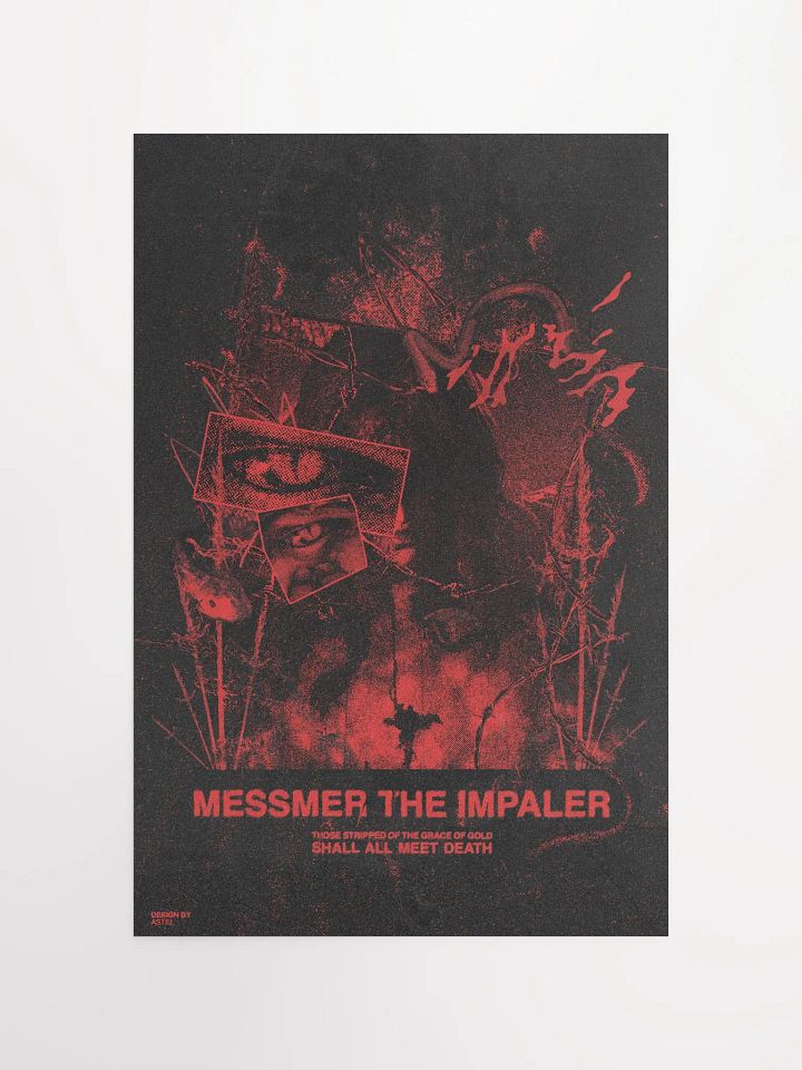 'MESSMER THE IMPALER' POSTER (LONGER, RED VERSION) product image (1)