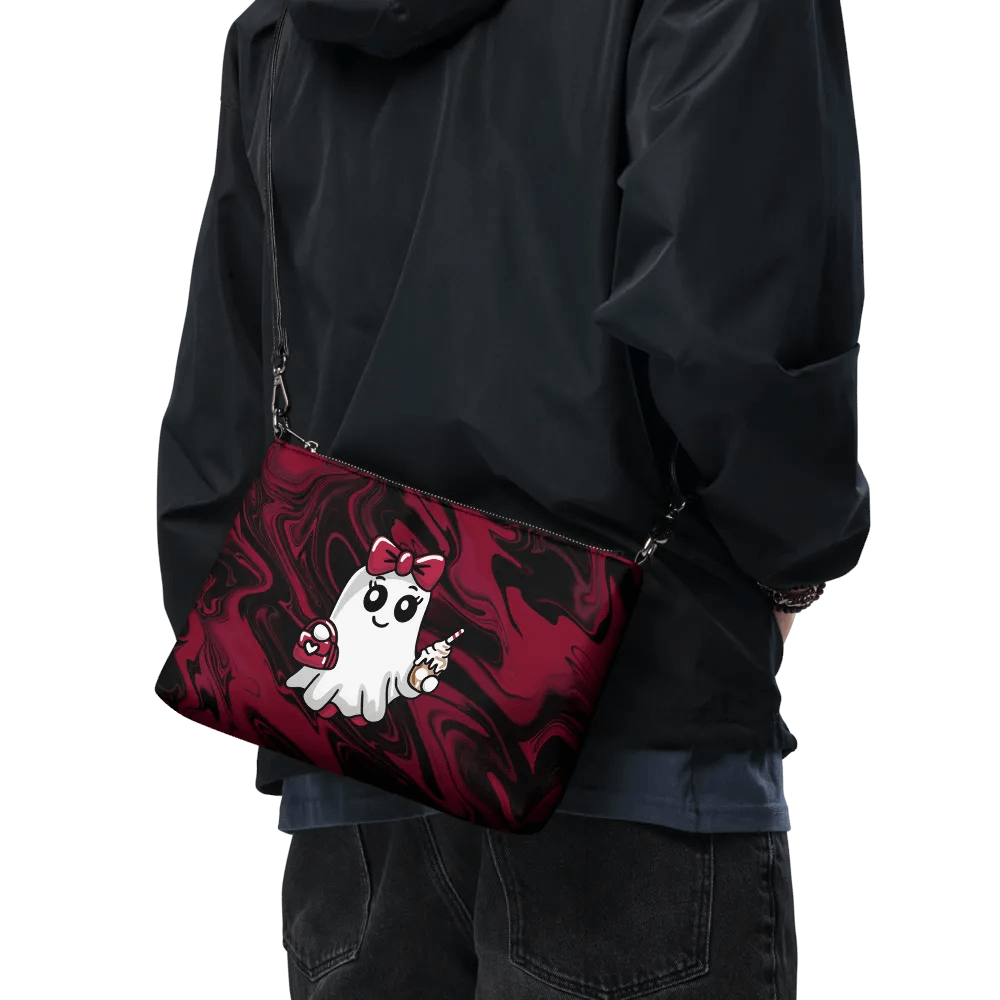 Stylish Ghost Flip-Sided Faux Leather Crossbody Bag product image (11)