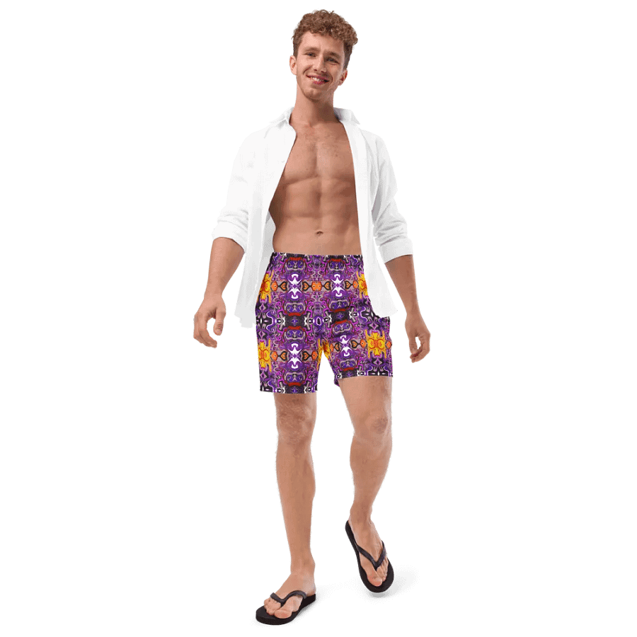 African Inspired Symmetry Design Swim Trunks product image (12)