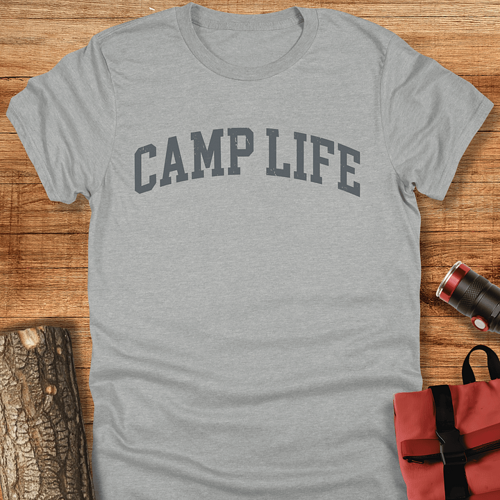 Camp life collegiate, Camping t-shirt, Unisex product image (2)