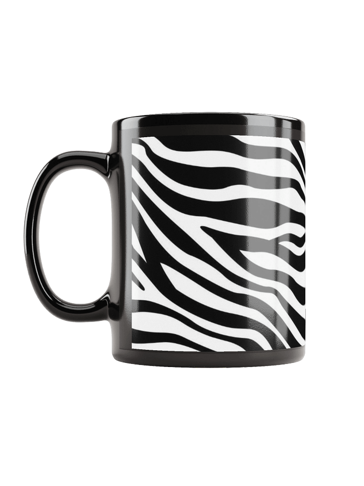 Zebra Stripes Elegance Black Coffee Mug product image (2)