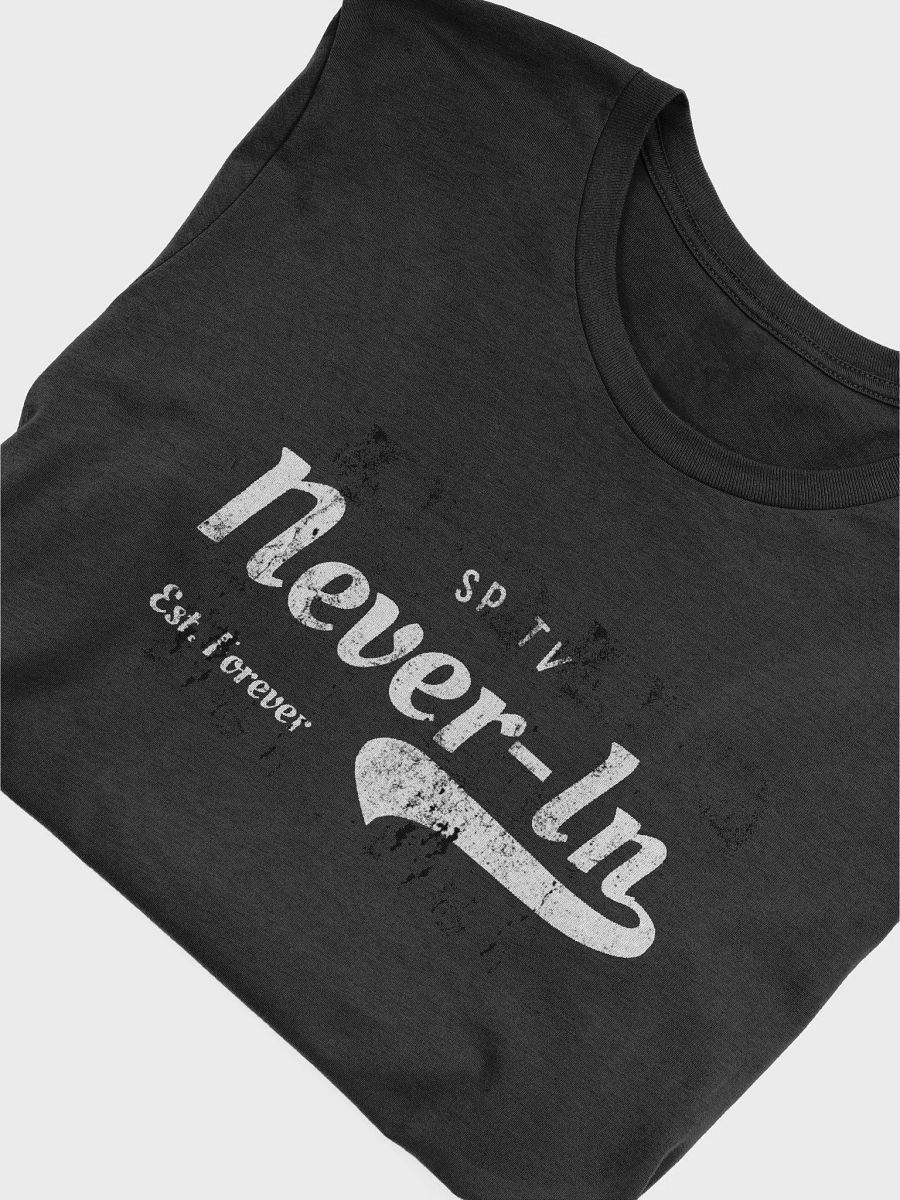 Never in. White Lettering. Weathered - Black Shirt product image (5)
