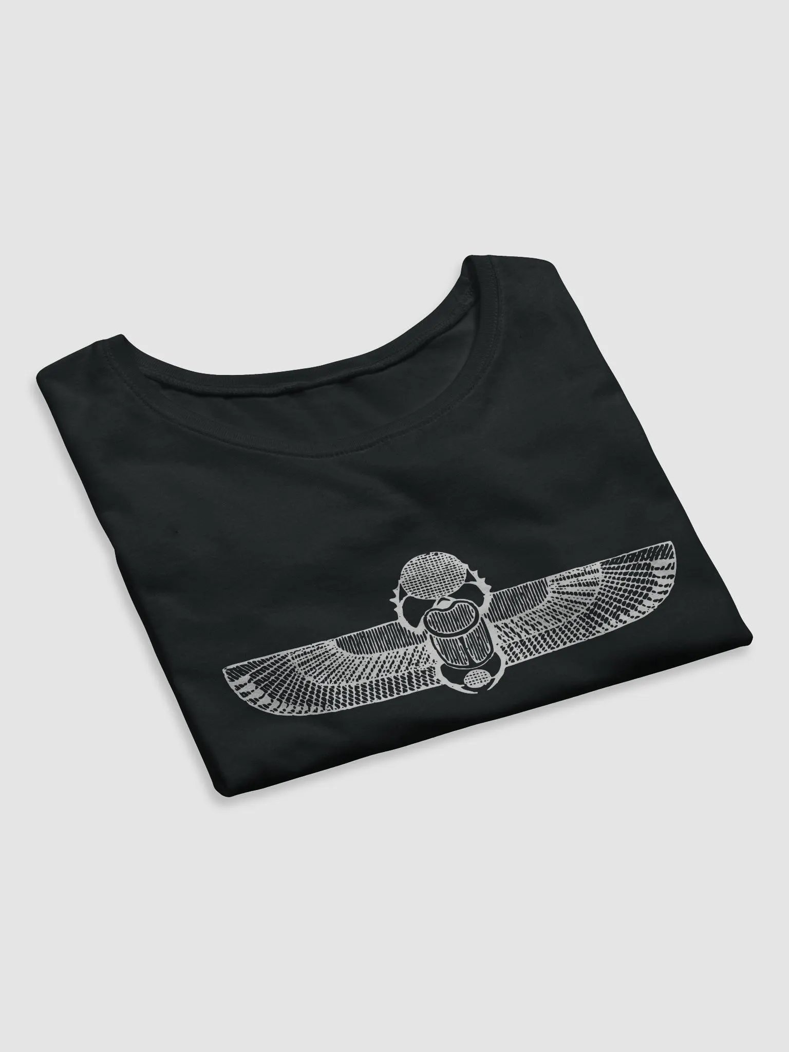 Scarab with Solar Disk and Wings - Bella+Canvas Women's Crop Tee product image (7)