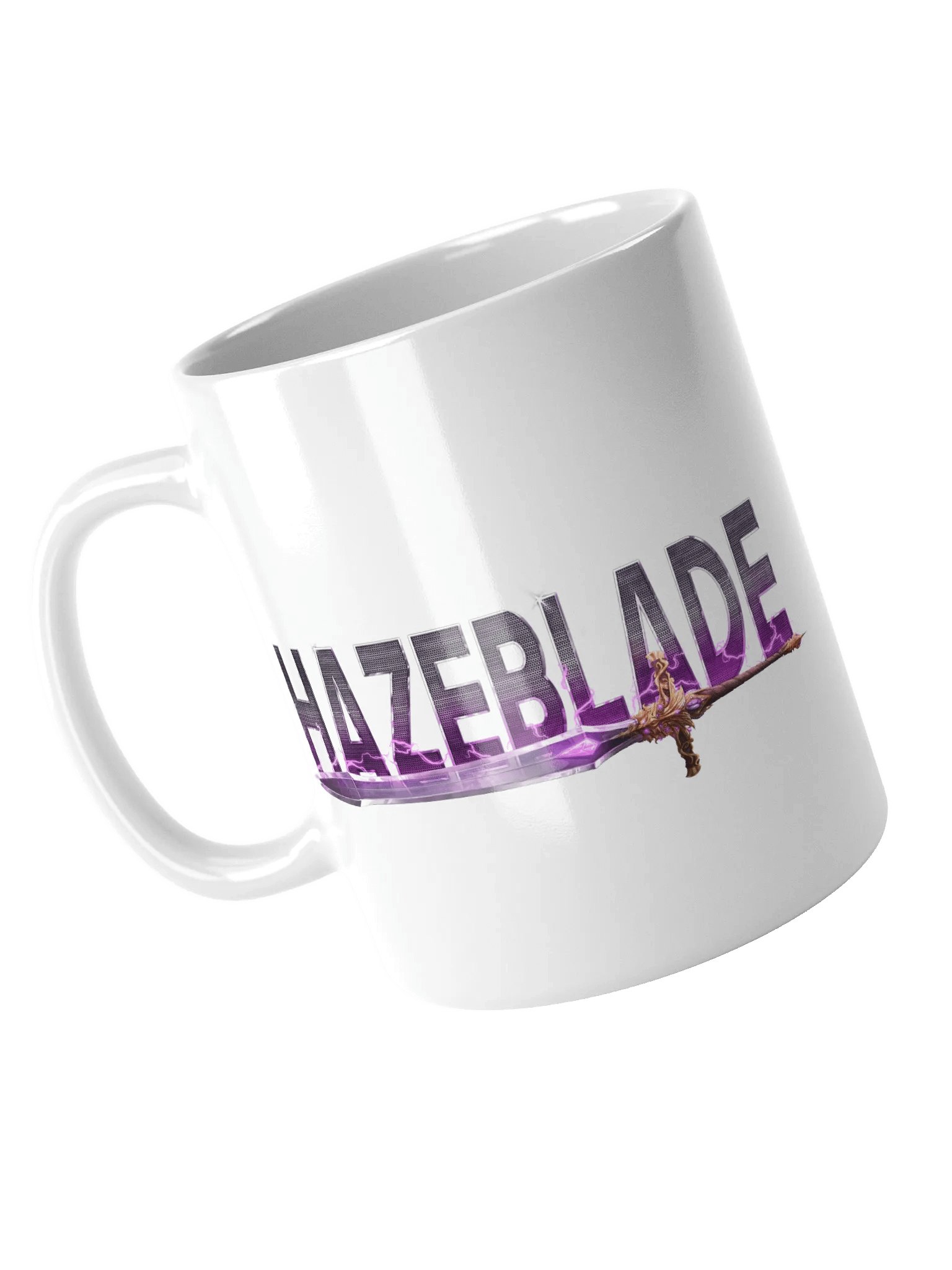 Hazeblade Lightning Sword White Glossy Mug product image (3)
