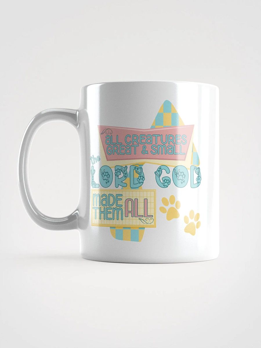 Retro Space Age All Creatures Great and Small Christian Mug product image (7)