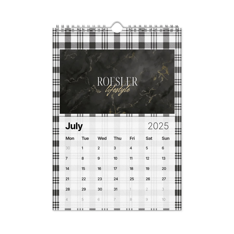 Marble Monogram Wall Calendar 2025 product image (7)