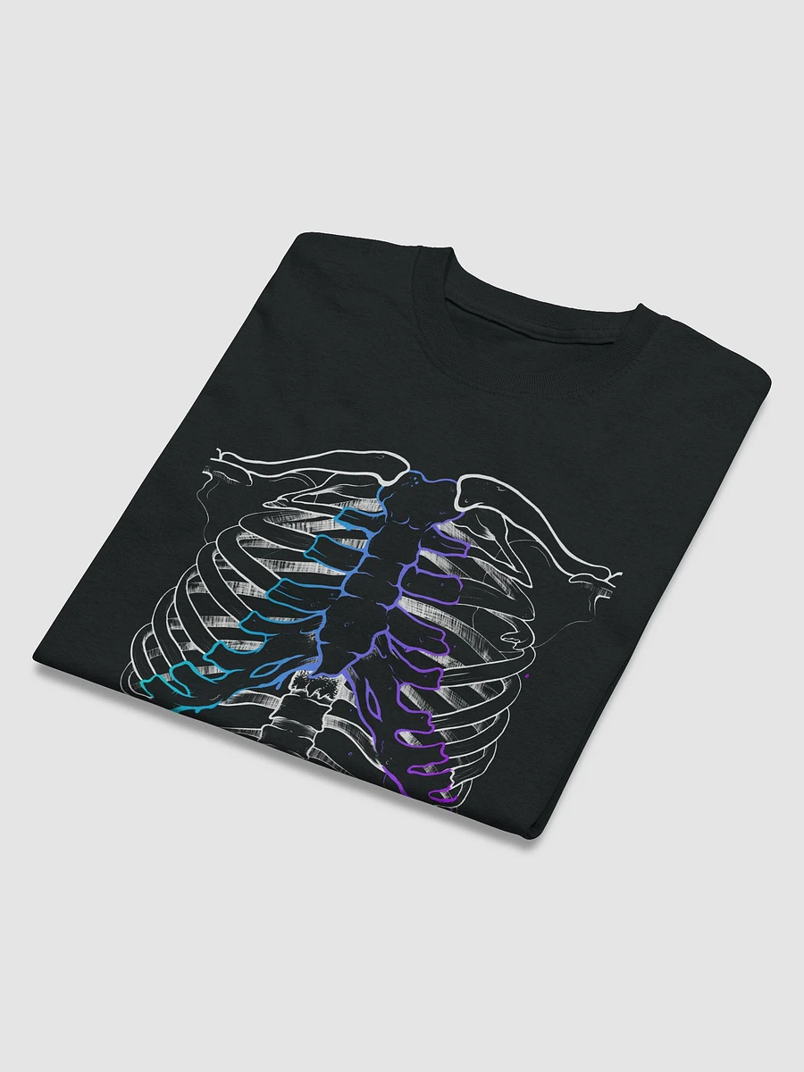 Graident Rib Tee - Black (More Sizes) product image (3)