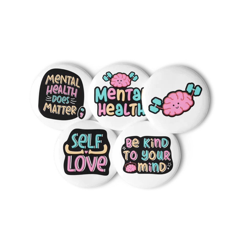 Mindful Mental Health Brain Button Set product image (11)