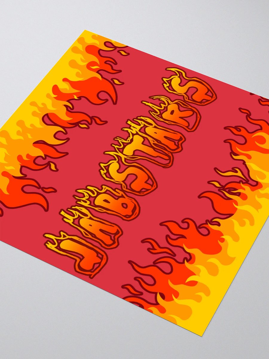 JABSTARS ON FIRE STICKER product image (3)