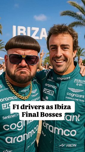 F1 drivers as Ibiza Final Boss #f1 #formula1 #ibizafinalboss #ibiza #baku #fernandoalonso