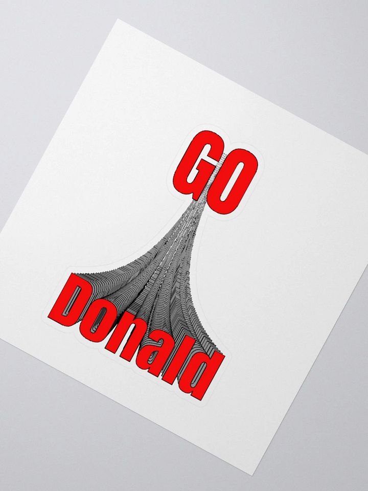 GO DONALD. Custom Cut Vinyl Stickers product image (5)