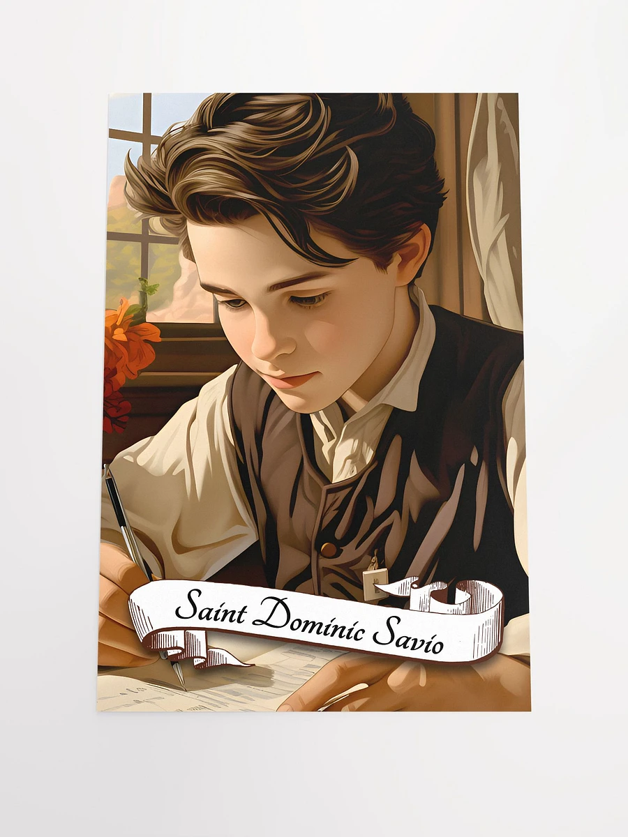 Saint Dominic Savio Patron Saint of Youth, Students, Choir Boys, Juvenile Delinquents, the Falsely Accused, Matte Poster product image (3)