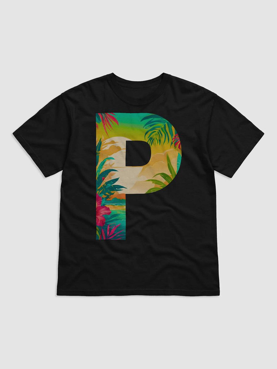 Tropical Sunset Paradise T-Shirt (Letter-P) product image (1)