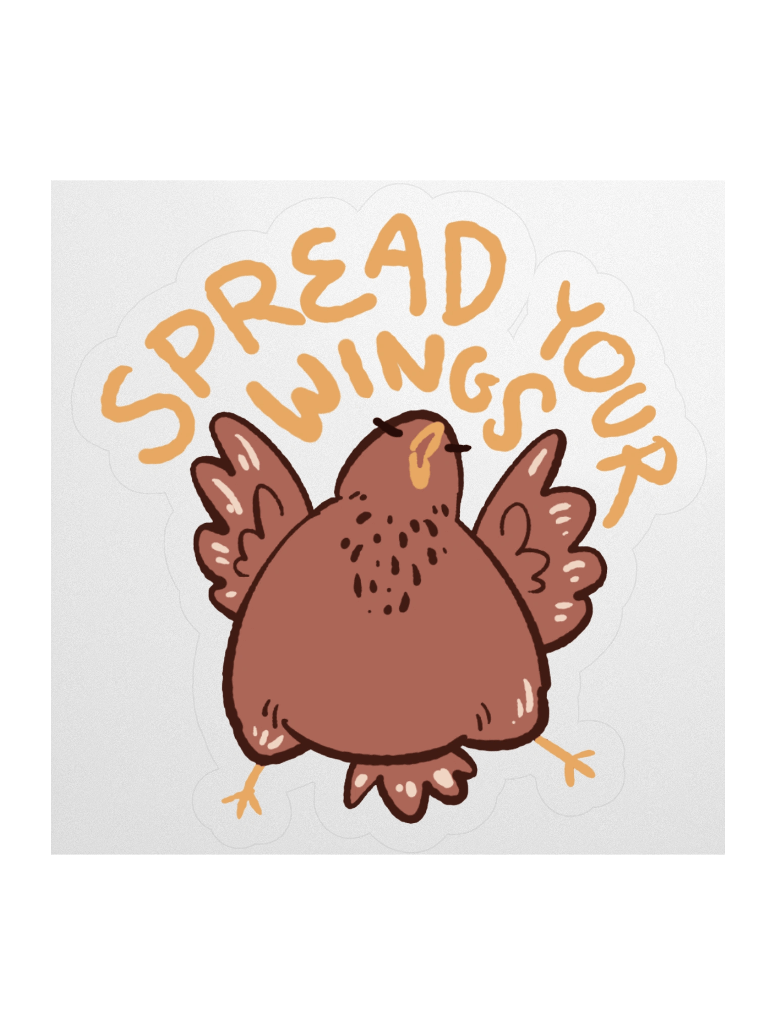 Nuna's chicken "Wings" sticker product image (2)