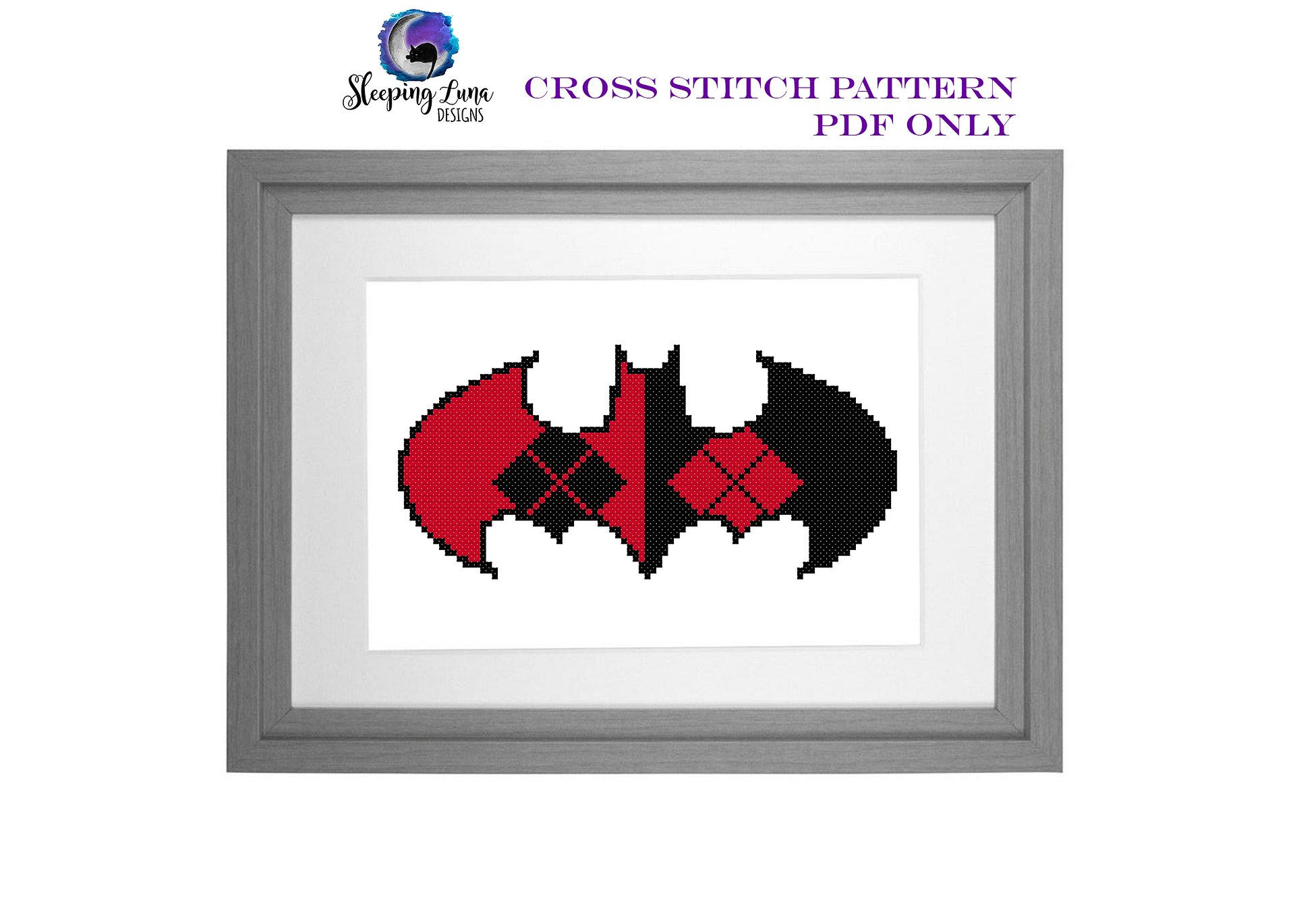 Batty Quinn - Digital Cross Stitch Pattern product image (1)