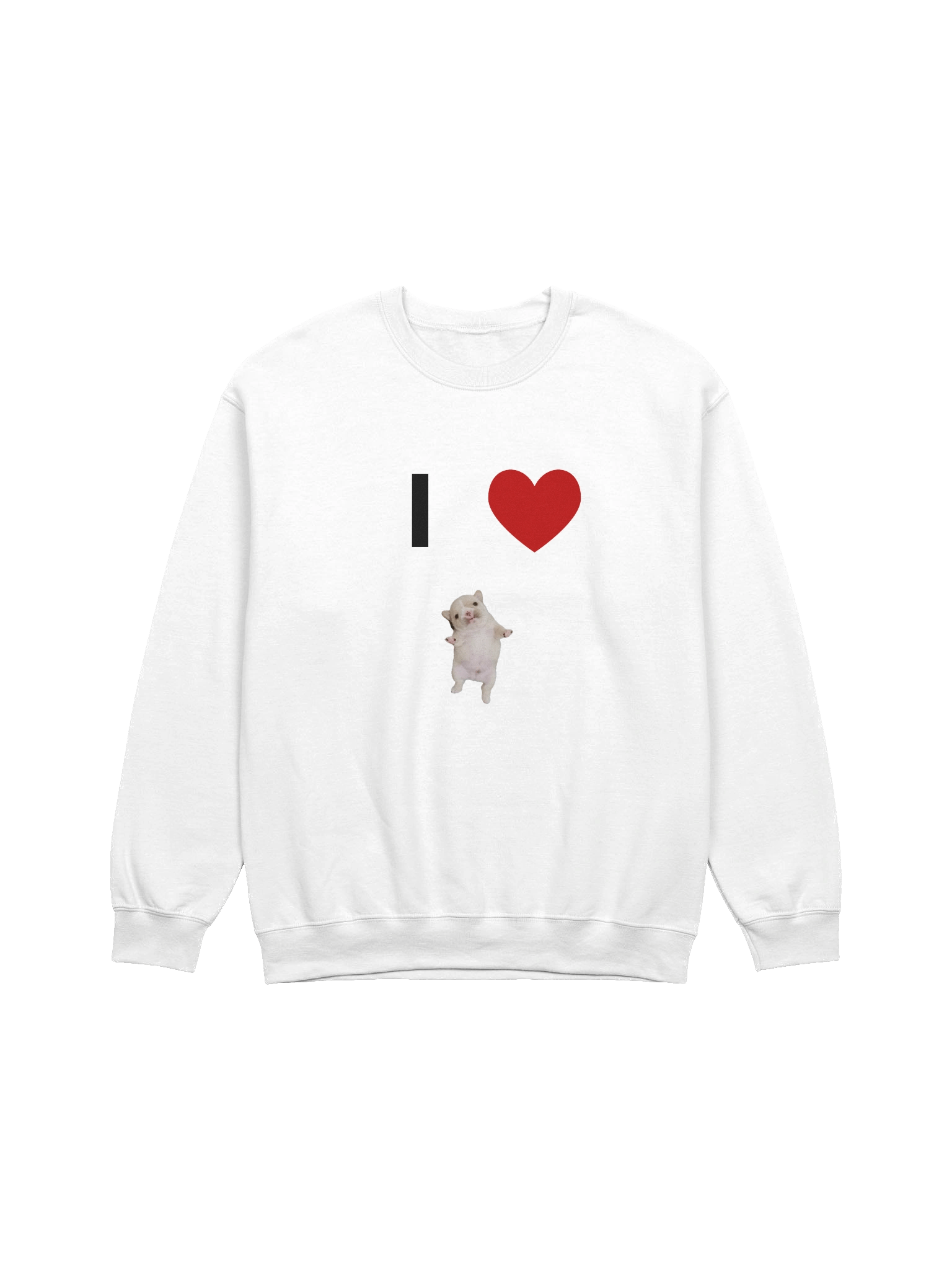 I HEART PIBBLE (crewneck) - light colors product image (1)