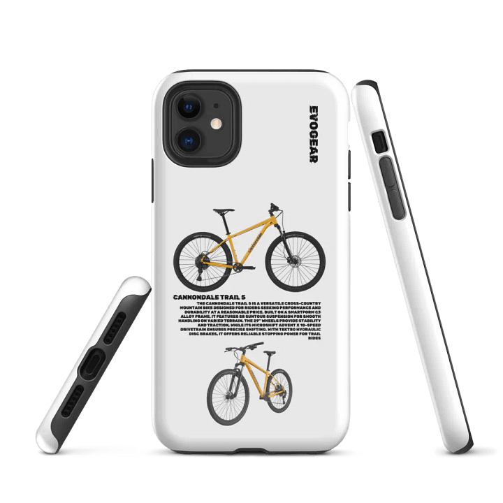 White Cannondale Trail 5 iPhone Case product image (1)