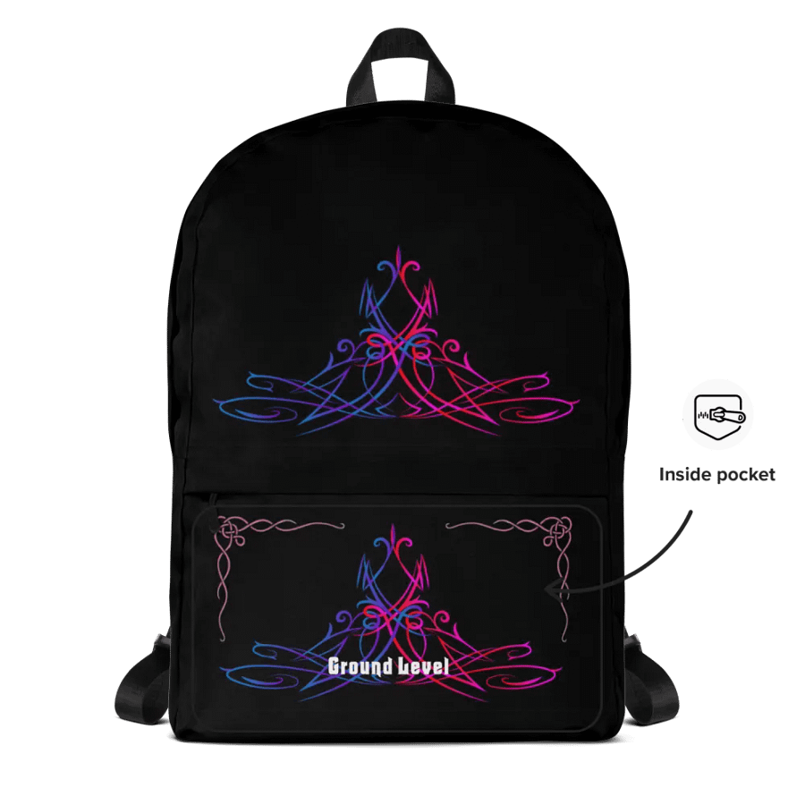 Blk & Pnk Back Pack with Pocket product image (6)