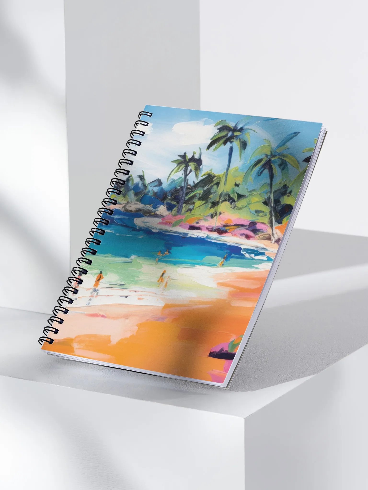 Tropical Beach Spiral Notebook – Coastal Art Edition product image (3)