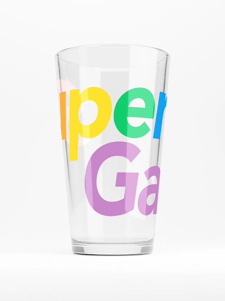 Super Gay Pint Glass product image (1)