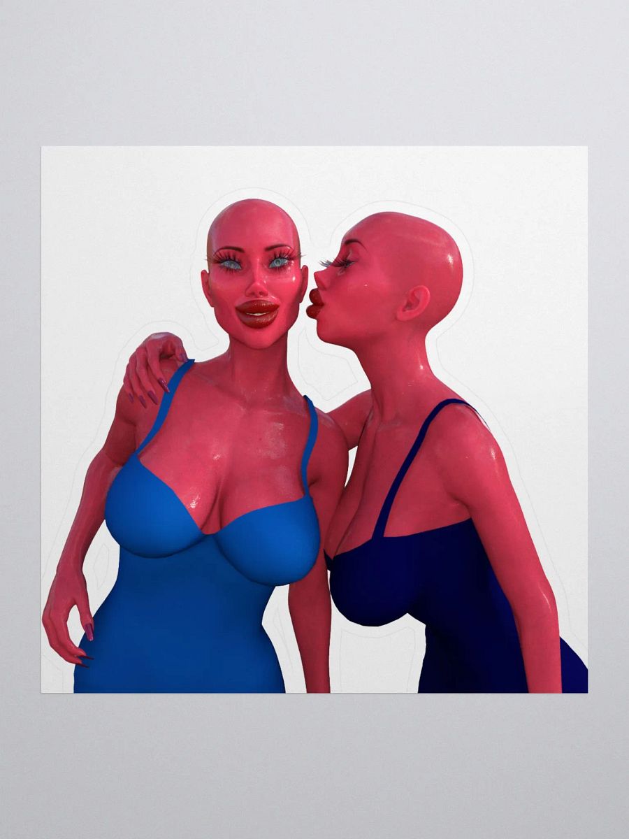 Pink Plastic Twins Stickers product image (3)
