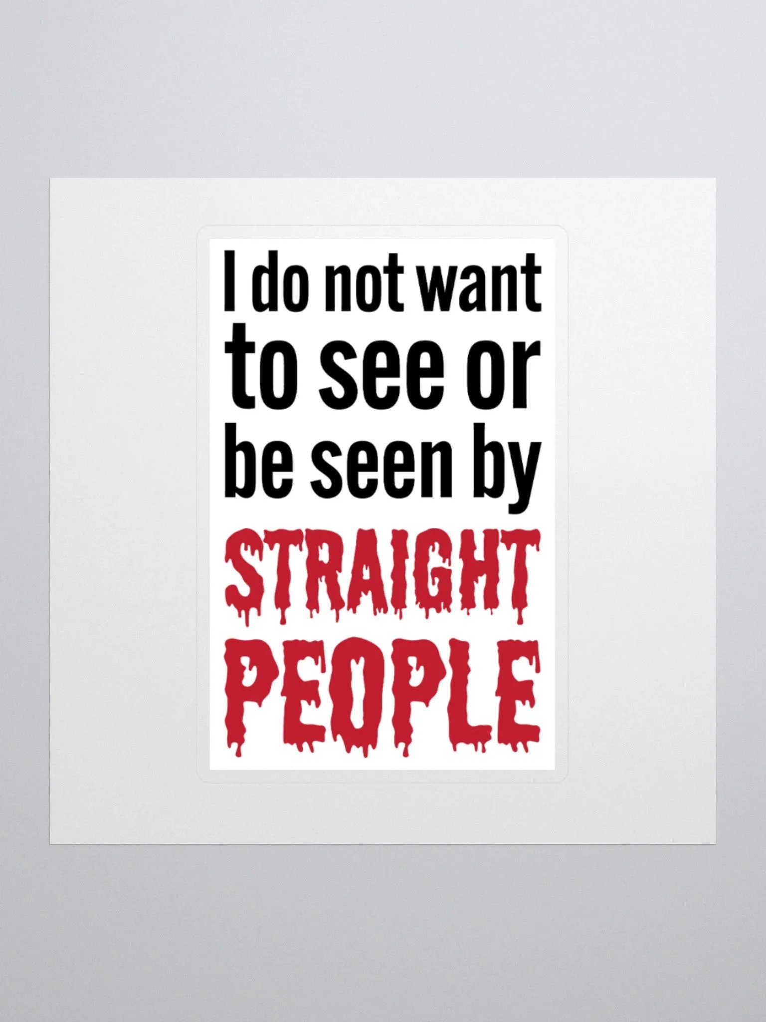 Anti-Hetero Sticker | Funny Gay Merch product image (2)