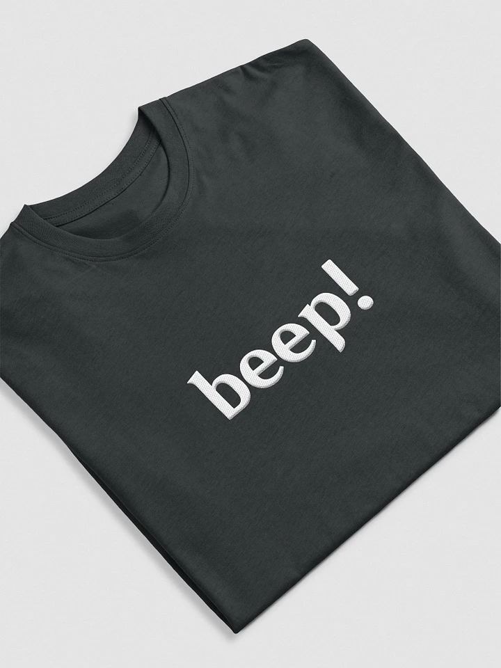 Beep Shirt (Embroidered, Black) product image (1)