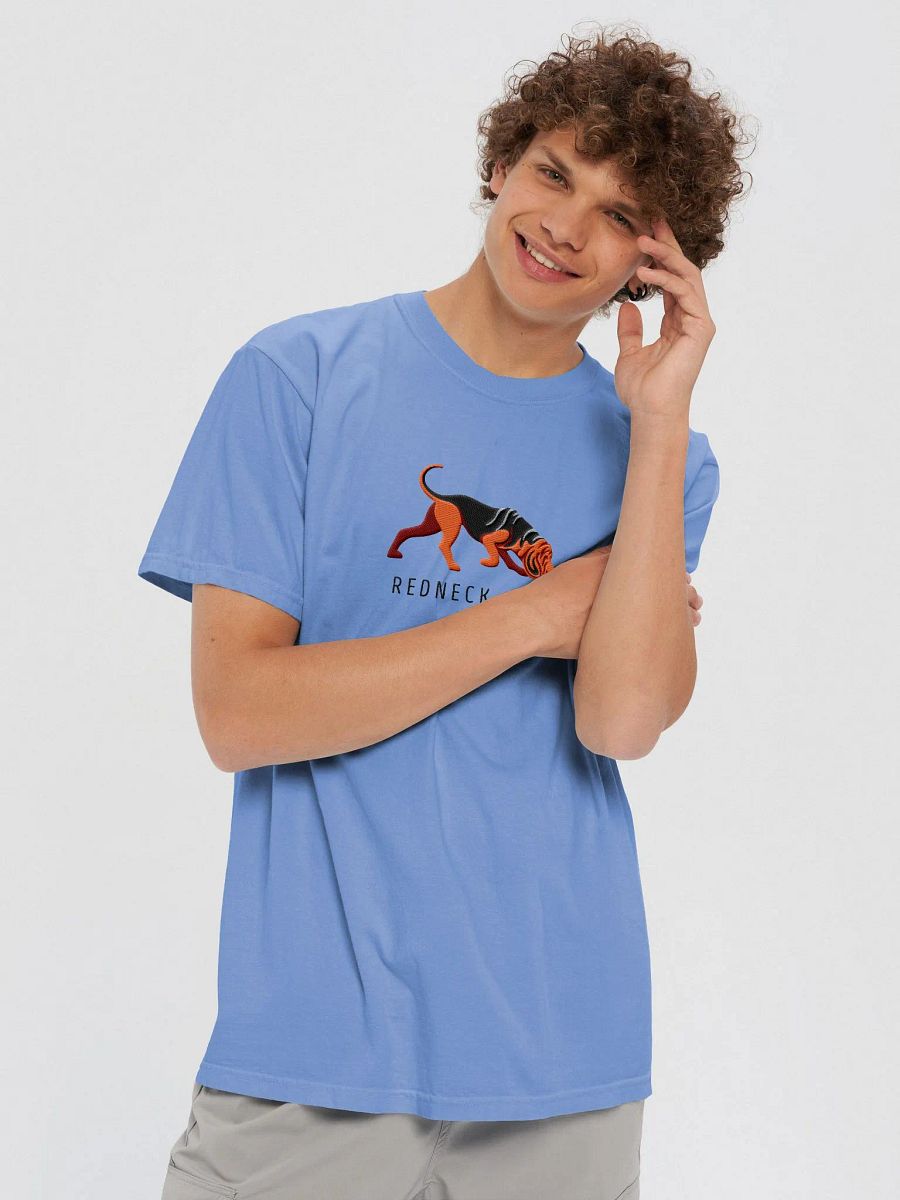 Redneck GPS T-Shirt(Embroidered) of a Bloodhound(Black & Tan) product image (8)