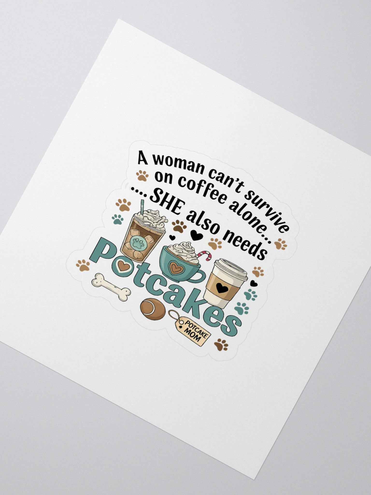 Potcakes & Coffee Sticker product image (2)