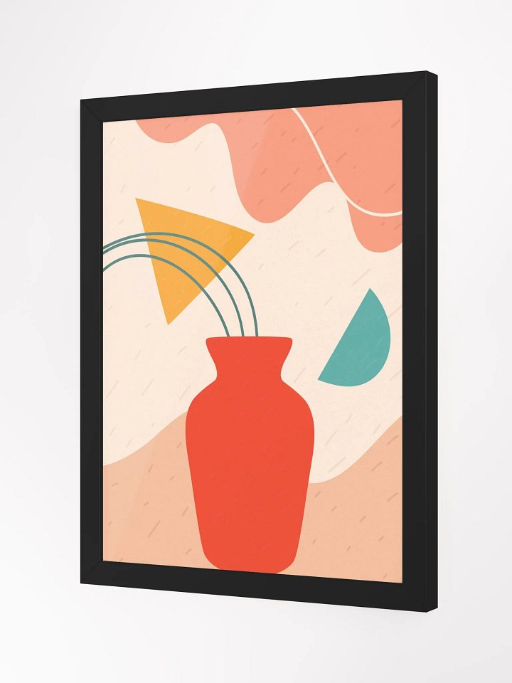 Abstract Vase Art Print with Ayous Wood Frame product image (19)