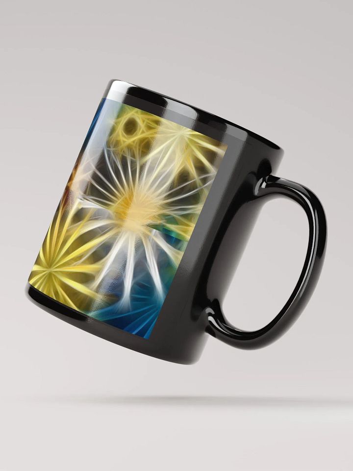 Glowing Daisies Black Coffee Mug product image (3)