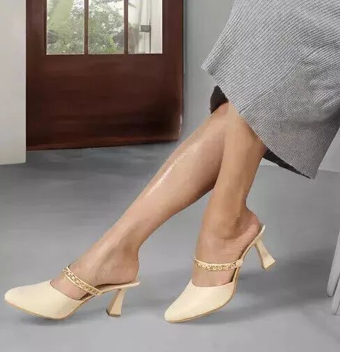 Fashionable Chain Pencil Heels For Girls and Women party and wedding Heel product image (4)