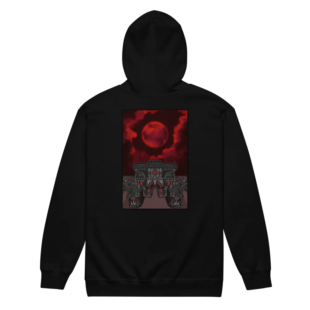 Theater of the Blood Moon - BACK Print Zip up Hoodie Double Scythe product image (31)