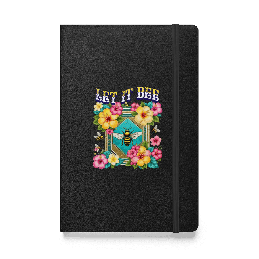 Let It Bee Flower Hardcover Bound Notebook product image (1)