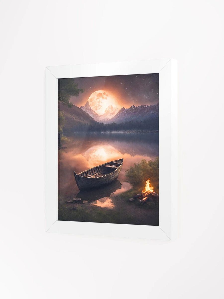 Moonlit Row Boat Framed Poster product image (25)