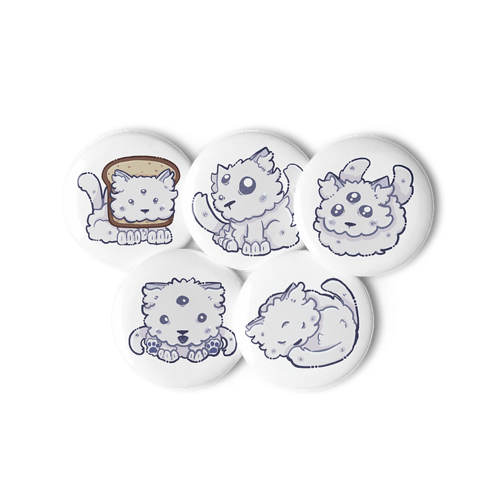 Noodle Button Pins (1.25") product image (1)