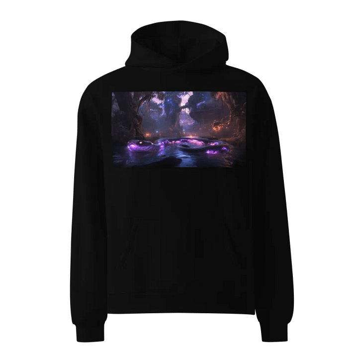 Luminous Serpent Oversized Hoodie product image (1)