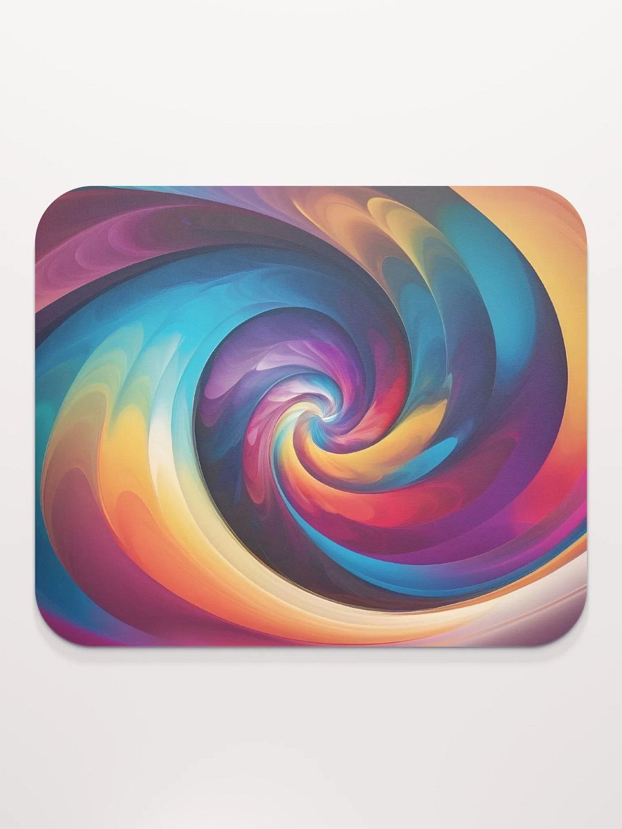 The Psychedelic Rainbow Spiral Classic Mouse Pad product image (2)