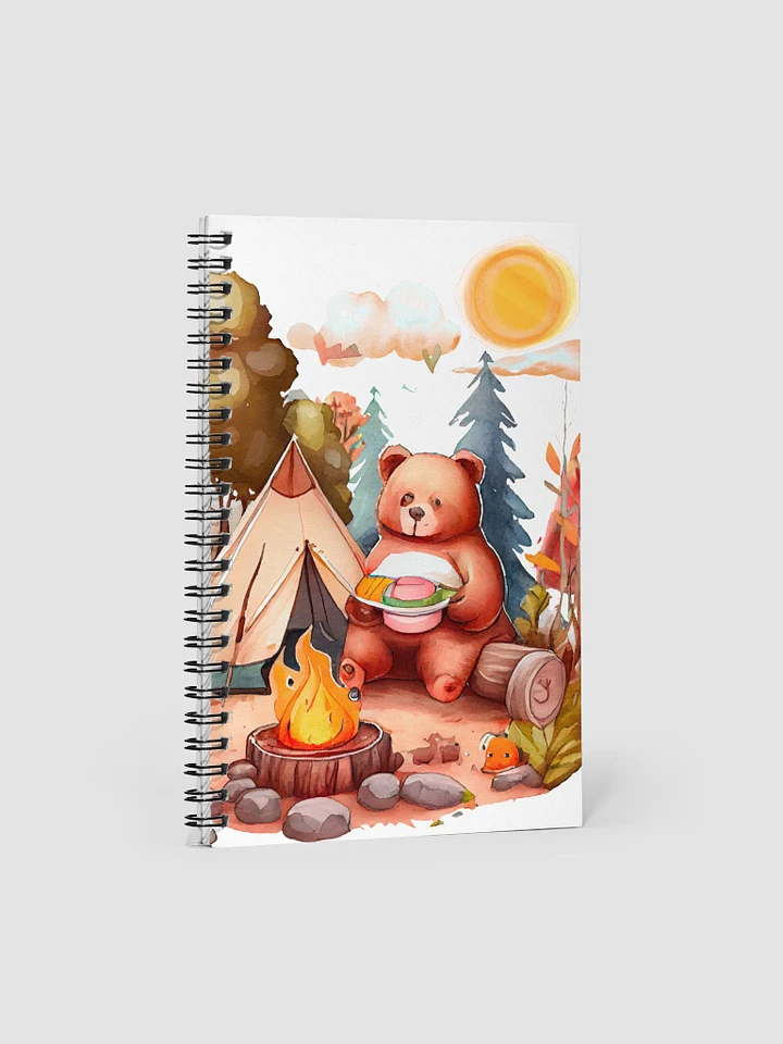 Camping Bear Spiral Notebook product image (1)