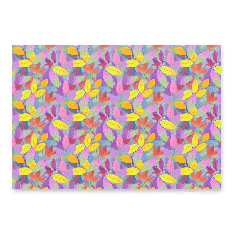 Yellow Pink Leaves Paper sheet product image (2)